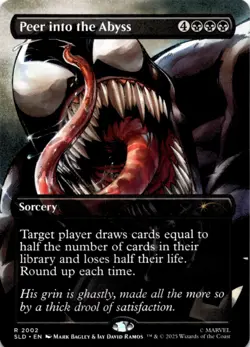 MTG Peer into the Abyss Normal NM Secret Lair Drop Series Magic 2002 Venom - Image 1