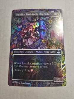 NM Borderless Foil Jennika, Bad Apple Big Sister, MTG, TMNT, Magic, 203 - Image 1