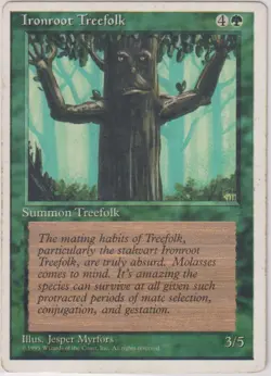 Magic the Gathering ~ MTG ~ 1x Ironroot Treefolk ~ UNLIMITED ~ MP - Image 1