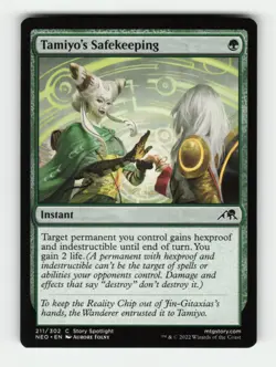 Tamiyo's Safekeeping C Kamigawa: Neon Dynasty 211 LP Normal MTG - Image 1