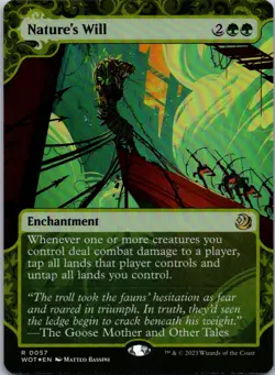 Nature's Will R Wilds of Eldraine: Enchanting Tales 57 NM - Image 1