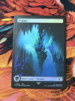 Final Fantasy Swamp Full Art Foil Mtg Magic The Gathering L 0301 - Image 1
