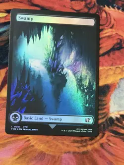 Final Fantasy Swamp Full Art Foil Mtg Magic The Gathering L 0301 - Image 4