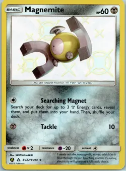 Pokemon Card Magnemite SV27/SV94 Hidden Fates Shiny Vault - Image 1