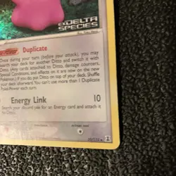Ditto Reverse Stamped 35/113 EX Delta Species Pokemon Yuka Morii MP - Image 5