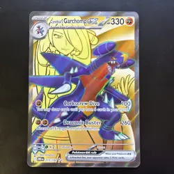 Pokemon TCG Cynthia's Garchomp ex Full Art Holo Destined Rivals 215/182 NM - Image 1
