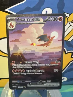 Pokemon TCG Charizard EX 199/165 Special Illustration Rare SV 151 - Image 1