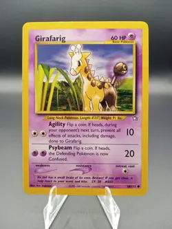 2000 Pokemon Neo Genesis Girafarig #58 - Image 1