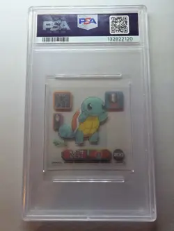 Squirtle 1998 Amada Super DX Pokemon Stickers PSA NM 7 - Image 2