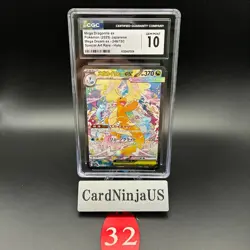 CGC 10 GEM MINT MEGA Dragonite ex SAR 246/193 MEGA Dream ex M2a Pokemon Card 32 - Image 1