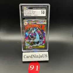 CGC 10 GEM MINT Mega Charizard X ex MA 223/193 MEGA Dream ex M2a Pokemon Card 91 - Image 1