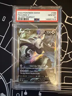 Lugia V 186/195 Silver Tempest Pokemon PSA 10 - Image 1