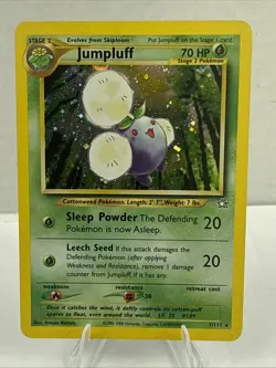 Pokemon TCG Jumpluff 7/111 Holo Rare Neo Genesis Set - Image 1