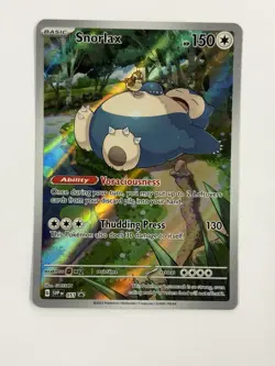 Pokemon TCG Snorlax 051 Promo Full Art Holo Scarlet & Violet 151 Lightly Played - Image 1