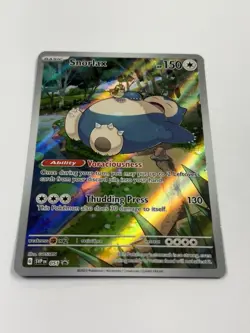 Pokemon TCG Snorlax 051 Promo Full Art Holo Scarlet & Violet 151 Lightly Played - Image 4