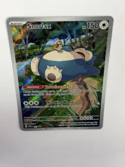 Pokemon TCG Snorlax 051 Promo Full Art Holo Scarlet & Violet 151 Lightly Played - Image 5
