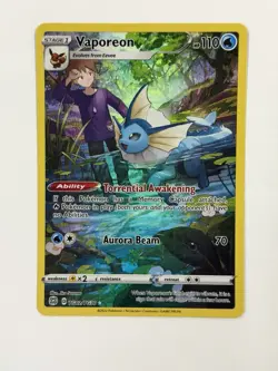 Pokemon TCG Vaporeon TG02/TG30 Ultra Rare Brilliant Stars Trainer Gallery Holo - Image 1