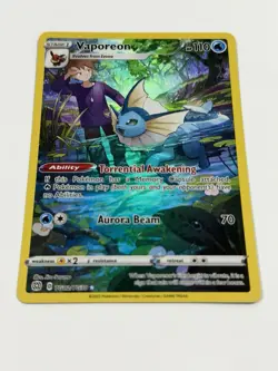 Pokemon TCG Vaporeon TG02/TG30 Ultra Rare Brilliant Stars Trainer Gallery Holo - Image 4