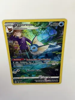 Pokemon TCG Vaporeon TG02/TG30 Ultra Rare Brilliant Stars Trainer Gallery Holo - Image 5