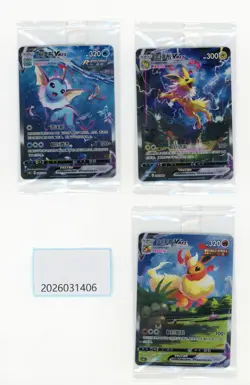 PTCG Pokemon Jolteon＆Vaporeon＆Flareon 2024 CSHC PACK S.Chinese NM - Image 1