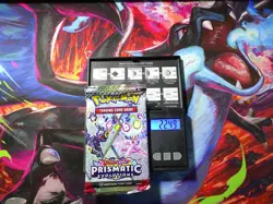 HEAVY! GOD PACKUU SIRUU 22.49g Prismatic Evolutions Pokemon TCG Booster (SEALED) - Image 1