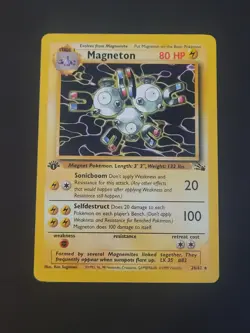 1st Edition Fossil MAGNETON 26/62 Pokemon TCG WOTC Vintage - Image 1