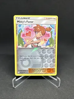 2019 Pokemon MISTY'S FAVOR Unified Minds REVERSE HOLO Sun & Moon Card 202/236 NM - Image 1