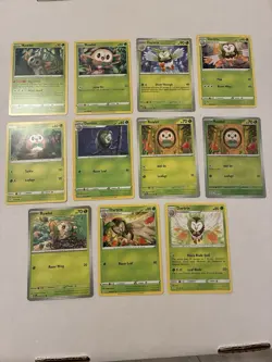 Lot Of 11 Rowlet and Dartrix Pokemon Cards - Image 1