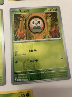 Lot Of 11 Rowlet and Dartrix Pokemon Cards - Image 4