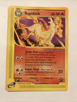 Pokemon Card - Rapidash WoTC Black Star Promo 51 Promo - Image 1