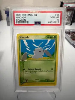 2003 Pokemon EX Nincada Dragon PSA 10 - Image 1