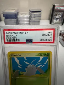 2003 Pokemon EX Nincada Dragon PSA 10 - Image 3