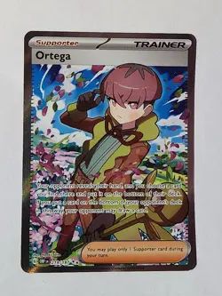 Ortega 219/197 Pokemon: Obsidian Flames Full Art Ultra Rare Holo - Image 1