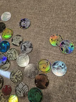 Lot Of Pokemon Tcg Coins (Large, Small, And Metal Tons Of Different Designs - Image 3