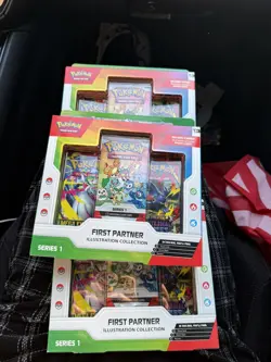 Pokemon First Partner Pack Series 1 Sealed Box + 2 Booster Packs Promo Cards - Image 2