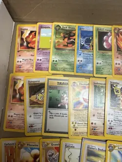 102 Vintage pokemon card collection LP-DMG, first editions, ereaders, etc - Image 3