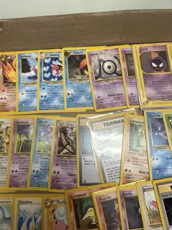 102 Vintage pokemon card collection LP-DMG, first editions, ereaders, etc - Image 4