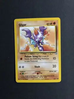 Pokemon TCG Gligar Neo Genesis 59 Regular Unlimited Common - Image 1