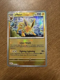 Pokemon TCG Jolteon Reverse Holo Master Ball from Prismatic Evolutions 029/131 - Image 1