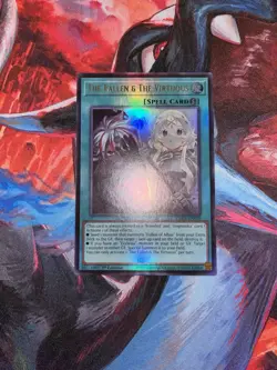 Yugioh! The Fallen & The Virtuous CH01-EN019 Ultra Rare 1st Edition Near Mint - Image 1