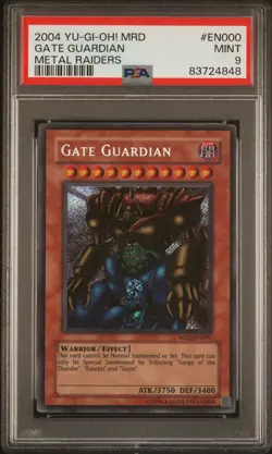 2004 Gate Guardian Yu-Gi-Oh! MRD EN Print Metal Raiders PSA MINT 9 - Image 1
