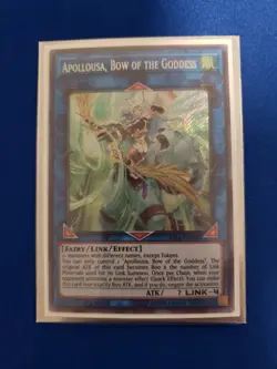 Yugioh Apollousa, Bow of the Goddess RIRA-EN048 1st Edition Secret Rare NM - Image 1
