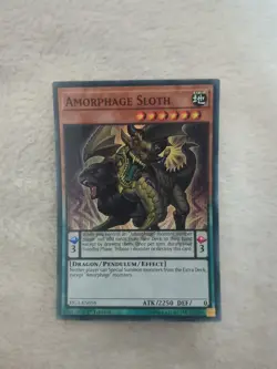 Amorphage Sloth - FIGA-EN056 - Super Rare - 1st Edition Lightly Played Fists of - Image 1