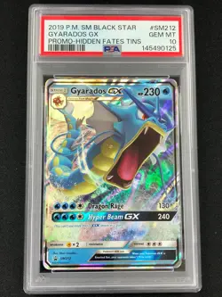 Pokemon 2019 Gyarados GX Black Star Promo SM212 PSA 10 - Image 1