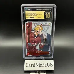 CGC PRISTINE 10 Sanji OP01-013 Promo 25th Anniversary Edition ONE PIECE Card 65 - Image 1