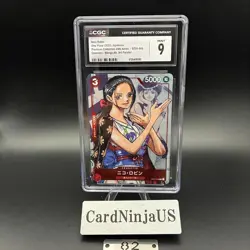 CGC 9 Nico Robin ST01-008 C 25th Edition Parallel ONE PIECE Card Game Japanese - Image 1