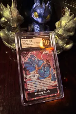 ✨2024 One Piece Regionals ZOMBIE LUFFY PROMO ~ CGC / PSA 10 ~ OP07-091 ~ Pop 3 - Image 1