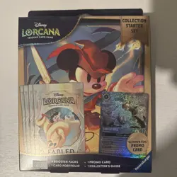New Disney Lorcana: Fabled Collection Starter Set Glimmer Foil Promo Booster - Image 1