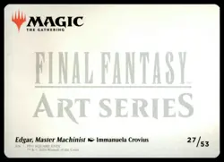 Art Series: FINAL FANTASY #27 Edgar, Master Machinist Art Card - Image 2