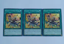 Yu-Gi-Oh! Radiant Typhoon Vision Spell Card Playset (3x) 1st Edition NM - Image 1